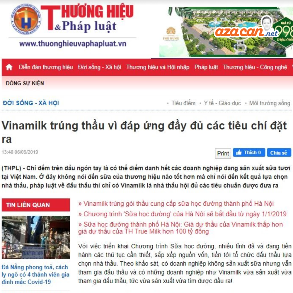 xử lý khủng hoảng truyền thông Vinamilk Aza Can Nguyễn Đình Bình